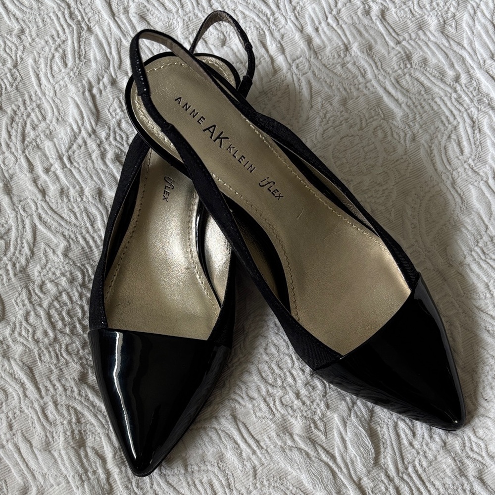 NIB! 🖤 ANNE KLEIN FLEX LOW HEAL SLING-BACK PUMPS - Picture 2 of 7
